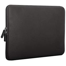MoKo 13-13.3 Inch Laptop Sleeve Bag Fits MacBook Air 13-inch Retina 2020-2016, MacBook Pro 13'', Surface Book/Surface Laptop 13.5'', Waterproof PU Leather Protective Case - Black