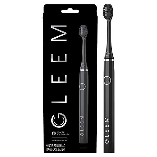 Gleem Electric Toothbrush, Battery Powered, Soft Bristles, Black