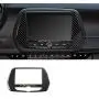1 Piece Black Carbon Fiber 7'' Radio Screen Navigation Panel Trim Cover Decal Sticker for Chevrolet Camaro 2016-Present Accessories