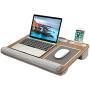HUANUO Lap Desk - Fits up to 17 inches Laptop Desk, Built in Mouse Pad & Wrist Pad for Notebook, MacBook, Tablet, Laptop Stand with Tablet, Pen & Phone Holder - HNLD6
