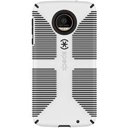 Speck Products CandyShell Grip Case for Moto Z Force Droid Smartphone, White/Black