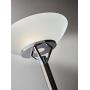 Adesso 5023-22 Expo 300W Torchiere, 71.5 in, 2 x 150W Incandescent/LED, Brushed Steel/Chrome Finish, 1 Floor Lamp