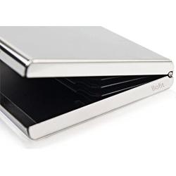 Bofit Stainless Steel RFID Blocking Credit Card Wallet Case Holder Slim & Stylish Design for Men & Women