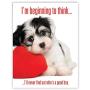 Big Funny Birthday Card - Good Boy Featuring a Cute Puppy Dog w/Envelope 8.5 x 11 Inch - Humorous Happy Birthday Greetings Card - XL Gifts, Wishes, and Celebrations J2577BDG