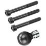 RAM Motorcycle Handlebar Clamp Base with M8 Bolts