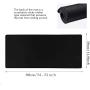 YEBMoo Extra Large Gaming Mouse Pads/Extended Protective Office Desk Mouse Mat Non-Slip Professional Precision Tracking Surface (31.5'' x 11.8'') for PC Computer Laptop (80x30Black001)