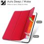 Fintie Case for New iPad 8th Gen (2020) / 7th Generation (2019) 10.2 Inch - Lightweight Slim Shell Standing Hard Back Cover with Auto Wake/Sleep Feature, Red