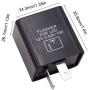 smseace 2PCS 2Pin 12V Electronic LED Flasher Relay for Cars or motorycles fix The Fast Rapid Flashing Turn Signal Switch Current 0.02A - 10A Flasher Relay For-LED-2pcs