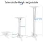 suptek White Universal Projector Ceiling Mount Bracket Fits Flat or Sloped Ceiling Height Adjustable with Extendable Length for LCD/DLP Projectors (PR05)