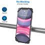 Bike Phone Mount, VUP Universal Bike Cell Phone Holder, 360° Rotatable, Silicone Bicycle Phone Mount Compatible with iPhone 12/Pro/mini/11/Xs/Max/Xr/X/7/8/Plus, 4.0~6.7 Cellphones