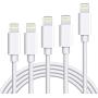 iPhone Charger Cable (5 Pack,3FT/6FT10FT) SHARLLEN Fast iPhone Charging Cable Long Cords Compatible iPhone 11/XS/Max/XR/X/8/8 Plus/7/7 Plus/6/6 Plus/6S/6S Plus More (White)