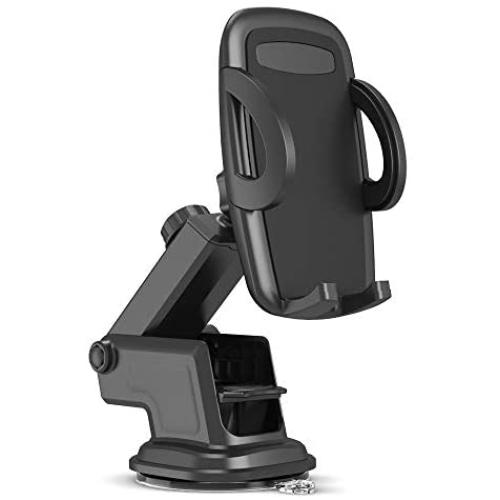 Maxboost DuraHold Series Car Phone Mount for iPhone 12 11 Pro Max Xs XR X 8 7 Plus SE,Galaxy S20 Ultra S10 S10+ S10e,Note 10,LG,Huawei,Pixel[Washable Sticky Gel Pad/Extendable Holder Arm (Upgrade)]