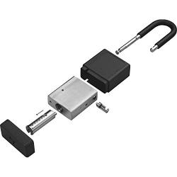 ZING 7037 RecycLock Safety Padlock, Keyed Alike, 1-1/2'' Shackle, 1-3/4'' Body, Black