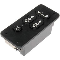 Dorman 901-5104 Front Driver Side Door Window Switch for Select IC Corporation / International Models, Black
