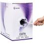 Newyork Cables Cat6 Riser (CMR) 1000ft - 4 Pair Solid 23AWG, Ethernet Cable 1000 ft Outdoor - 550MHz 10 Gigabit Speed, Unshielded Twisted Pair (UTP), Bulk Ethernet Cable - White