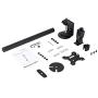 StarTech.com Single Monitor Desk Mount - Single Screen Heavy Duty Pole Mount for up to 34inch VESA Compatible Displays - Ergonomic Height Adjustable Monitor Arm Mount - Desk Clamp/Grommet (ARMPIVOTV2)