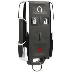 Key Fob Keyless Entry Remote Start fits Chevy Silverado Colorado/GMC Sierra Canyon 2014 2015 2016 2017 (M3N-32337100 Chrome)