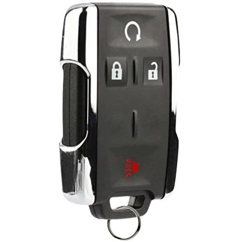 Key Fob Keyless Entry Remote Start fits Chevy Silverado Colorado/GMC Sierra Canyon 2014 2015 2016 2017 (M3N-32337100 Chrome)