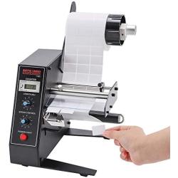 CGOLDENWALL High-Speed Automatic Label Dispenser High Power Label Stripper 12W AL-1150D Label Separating Machine with Intelligent Sensor Auto Counting 0-999999 for Various Label Sizes 110V