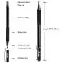 Digiroot Universal Stylus,[2-in-1] Disc Stylus Pen Touch Screen Pens for All Touch Screens Cell phones, iPad, Tablets, Laptops with 9 Replacement Tips(6 Discs, 3 Fiber Tips Included) - (Black)