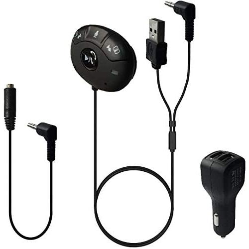 Bluetooth Receiver for Car, HomeSpot Audio Music Streaming Adapter, Wireless Phone Call Car Kit with Built-in Mic, Echo and Noise Reduction, 3.5 mm Stereo Output and Hands Free Calling for vehicle.