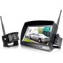 ZEROXCLUB Digital Wireless Backup Camera System Kit,No Interference,IP69 Waterproof Wireless Rear View Camera + 7’’ LCD Wireless Reverse Monitor for Rv/Truck/Trailer/Bus/Pickup/Van (W01-7 inch)