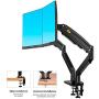 NB North Bayou Dual Monitor Desk Mount Stand Full Motion Swivel Computer Monitor Arm Fits 2 Screens up to 32 with Load Capacity 6.6~26.4lbs for Each Monitor F195A-B
