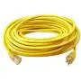 Southwire 2588SW0002 Outdoor Cord-12/3 SJTW Heavy Duty 3 Prong Extension Cord-for Commercial Use (50, Yellow), 50 Feet