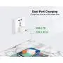 USB C Fast Charger, Hadisala 20W Dual-Port PD USB C/QC 3.0 Wall Charger, Foldable Plug Portable Travel Power Adapter Compatible with iPhone 12/Mini/Pro Max, iPad Pro, AirPods Pro, Galaxy and More USB C Fast Charger, Hadisala 20W Dual-Port PD USB C/QC 3.0 Wall Charger, Foldable Plug Portable Travel Power Adapter Compatible with iPhone 12/Mini/Pro Max, iPad Pro, AirPods Pro, Galaxy and More