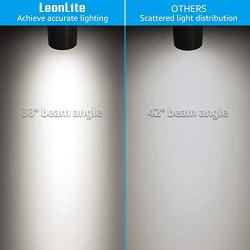 LEONLITE LED Track Head Lighting, 17.5W(85W Eqv.), 38° Beam Angle, H-Type Integrated Track Light, 4000K Cool White, Pack of 4