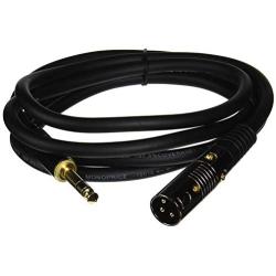 Monoprice 104761 6Ft Premier Series XLR Male to 1/4Inch TRS Male 16AWG Cable (Gold Plated)