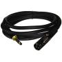 Monoprice 104761 6Ft Premier Series XLR Male to 1/4Inch TRS Male 16AWG Cable (Gold Plated)
