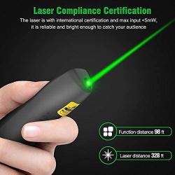 BEBONCOOL Wireless Presenter Remote, 2.4GHz Wireless USB Presenter PowerPoint Remote PPT Clicker for Presentation