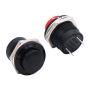 Twidec/12Pcs SPST AC250V/3A AC125V/6A Mini Off(ON) NO Momentary Push Button Switch 5 Colour R13-507-5C-12PCS