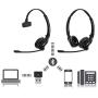 Global Teck Bundle Sennheiser EPOS Bluetooth Office Headset with Microphone, MB PRO2 ML Headset, Skype for Business, Microsoft Teams, for Demanding Professionals That Need Excellent PC/Mobile Audio
