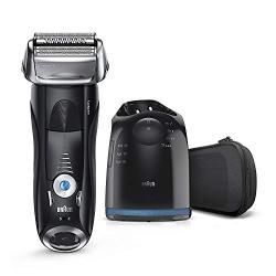 Braun Electric Razor for Men, Series 7 7880CC Electric Shaver With Precision Trimmer, Rechargeable, Wet & Dry Foil Shaver, Clean & Charge Station & Travel Case