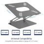 Laptop Stand, EPN Laptop Riser with Heat-Vent to Elevate Laptop, Adjustable Desktop Holder Compatible for MacBook Pro/Air, Surface Laptop, Dell XPS, HP, Samsung and Other 11-17 Inch Notebook