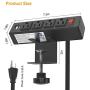 Desk Clamp Power Strip, Desktop Power Outlet Clamp Mount with 2 USB Ports, 4 AC Outlets, Mountable Desk Outlet Removable Power Plugs with 6.56ft Cord (4AC2USB-Black)
