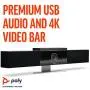 Poly - Studio - Premium Audio and Video Conferencing System (Polycom) - Plug-and-Play USB Connectivity - Video Solution for Home Office & Small Conference Rooms