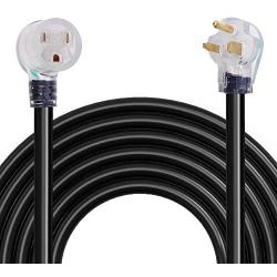 BougeRV 40 Amp 40 ft NEMA 6-50 Welder Extension Cord 8/3 Gauge Heavy Duty Industrial Welding Machine Cord with Lighted End, 250 Volt 8AWG/3C ETL for Mig Welder Cord for Hobart, Lincoln, Miller