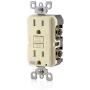 Leviton GFWT1-I Self-Test SmartlockPro Slim GFCI Weather-Resistant and Tamper-Resistant Receptacle with LED Indicator, 15 Amp, Ivory