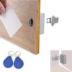 ETEKJOY RFID Electronic Cabinet Lock Hidden DIY for Wooden Drawer Cabinet, Ready for Use & Programmable