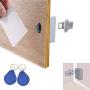 ETEKJOY RFID Electronic Cabinet Lock Hidden DIY for Wooden Drawer Cabinet, Ready for Use & Programmable