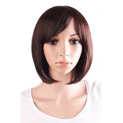 MapofBeauty 30cm/12'' Synthetic Straight Wig (Dark Brown)