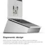 elago L4 Stand - [Desk Organization][Prevents Bad Posture][Natural Heat Sink] - for Laptop Computers (Silver)