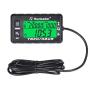 Runleader Hour Meter Tachometer, Maintenance Reminder, Alert RPM Reminder, Initial Hours Settable, Battery Replaceable , Use for Lawn Mower Generator Marine ATV and Gas Powered Equipment (HM058B-BK)