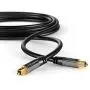 KabelDirekt – 10 feet – Optical Digital Audio Cable (Fiber Optic, TOSLINK, Male to Male, Home Theater, Gold Plated, for PlayStation/PS4 & Xbox – Pro Series)
