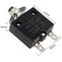 RKURCK 125-250V AC 50V DC Push Button Circuit Breaker 15Amp Thermal Overload Protector L1 Series Manual Reset Thermal Circuit Breaker 15A