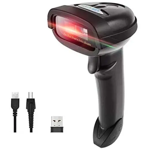NETUM Bluetooth Barcode Scanner, Compatible with 2.4G Wireless & Bluetooth Function & Wired Connection, Connect Smart Phone, Tablet, PC, CCD Bar Code Reader Work with Windows, Mac,Android, iOS