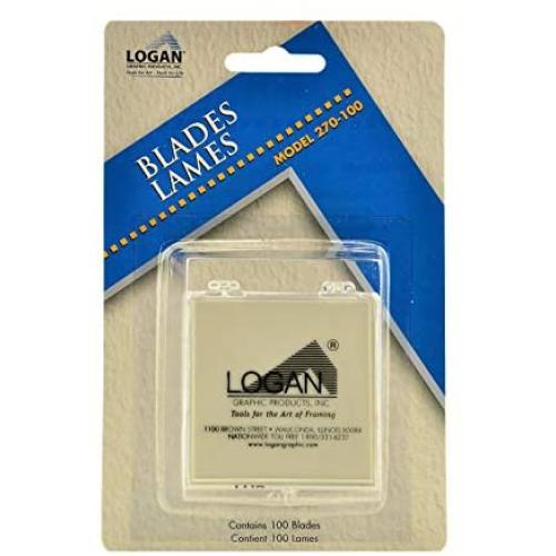 Logan Graphic Products, Inc. Mat Cutter Replacement Blades, 100-Pack (ANL270-100)